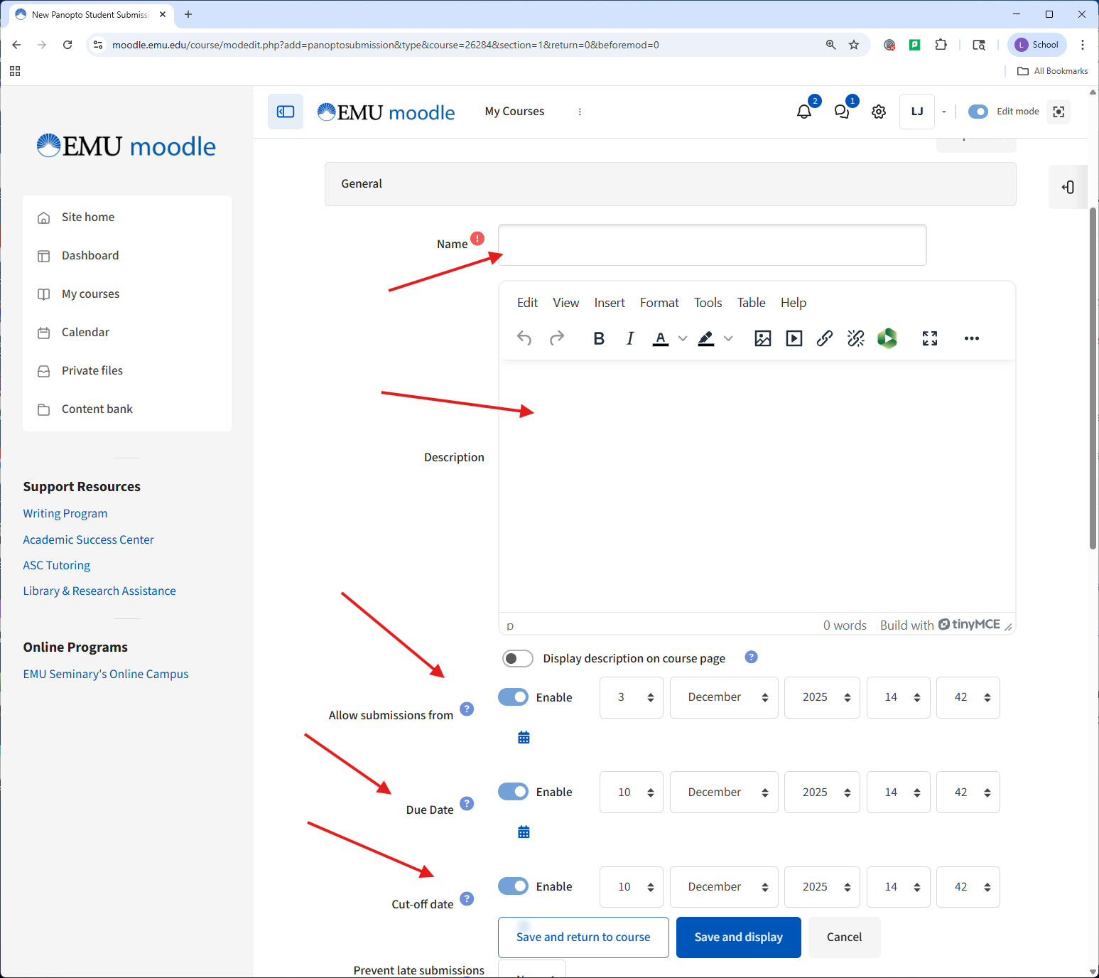 File Submission Options