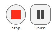 Stop and Pause controls
